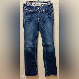 Ariat Women's Dark Blue Boot Cut Jeans Sz 28R